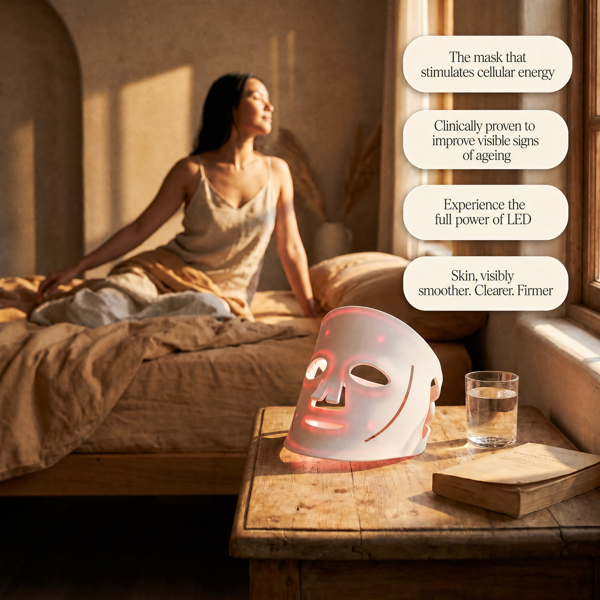 Aura LED Red Light Therapy Mask